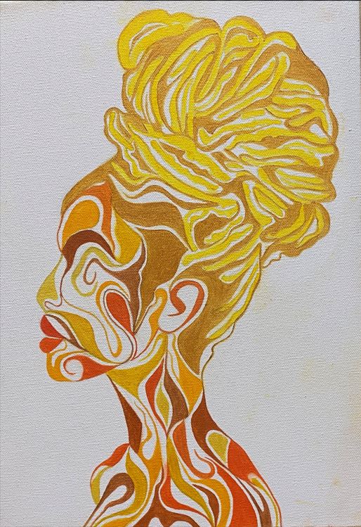 "Golden Locks" 2021 Digital Print