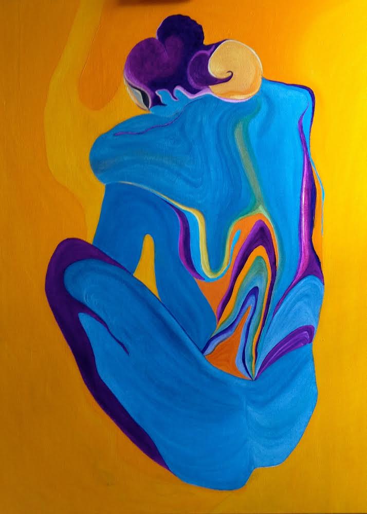 Picasso's Blue Nude 2021 Digital Print